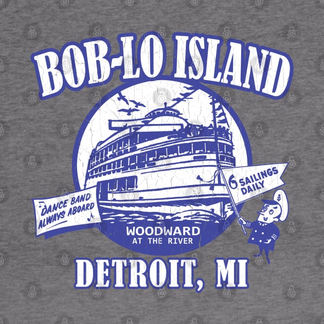 Boblo Island, Detroit MI (vintage distressed look) by robotface